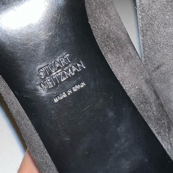 Stuart Weitzman Stepahead Black Suede Pumps Size 7.5 - Picture 11 of 11